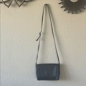 Liz Claiborne vintage Black Crossbody Bag Minimalist Design